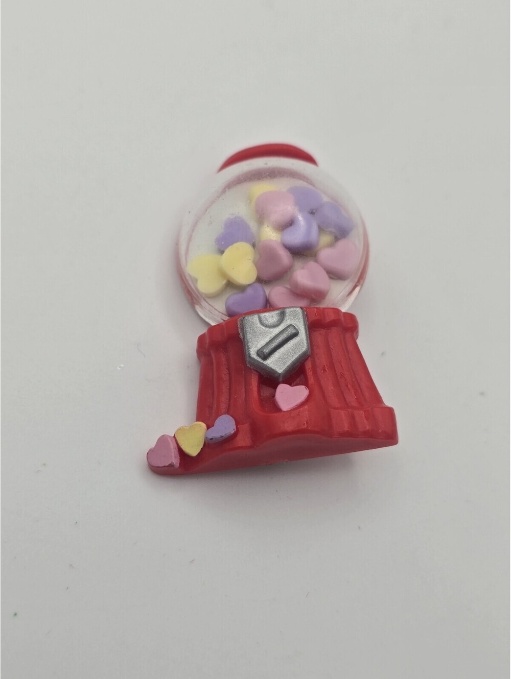 Vintage Hallmark 1984 Gumball Machine Brooch Pin Hearts Candy Valentine